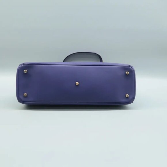 100% Authentic Dior Diorissimo Purple W/P Leather Satchel - Picture 5 of 12